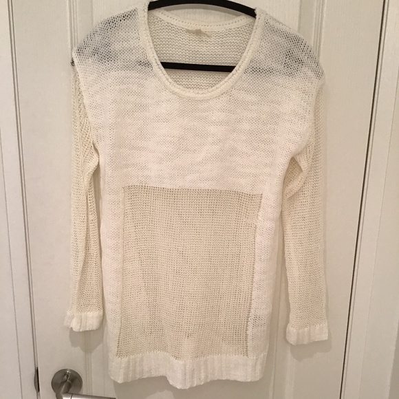 Womens knit cream sweater - Picture 1 of 2